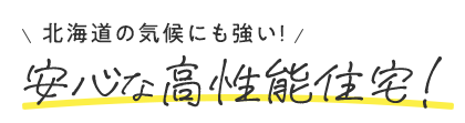 安心な高性能住宅！