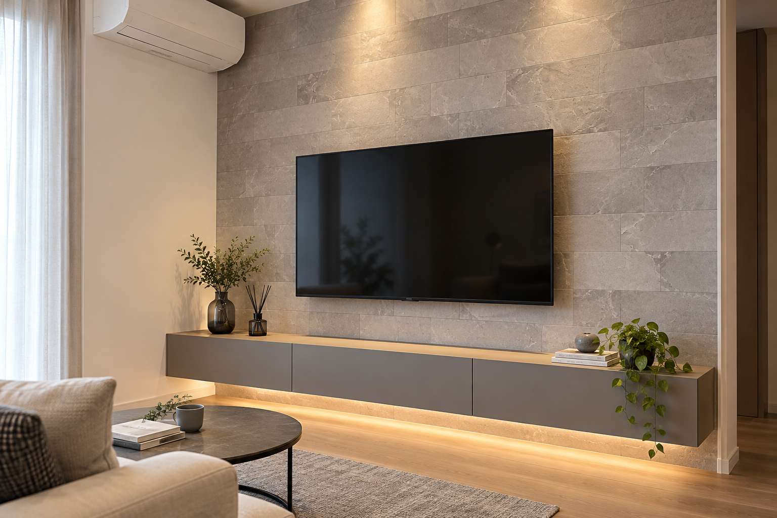 テレビ面のエコカラットの内観イメージ